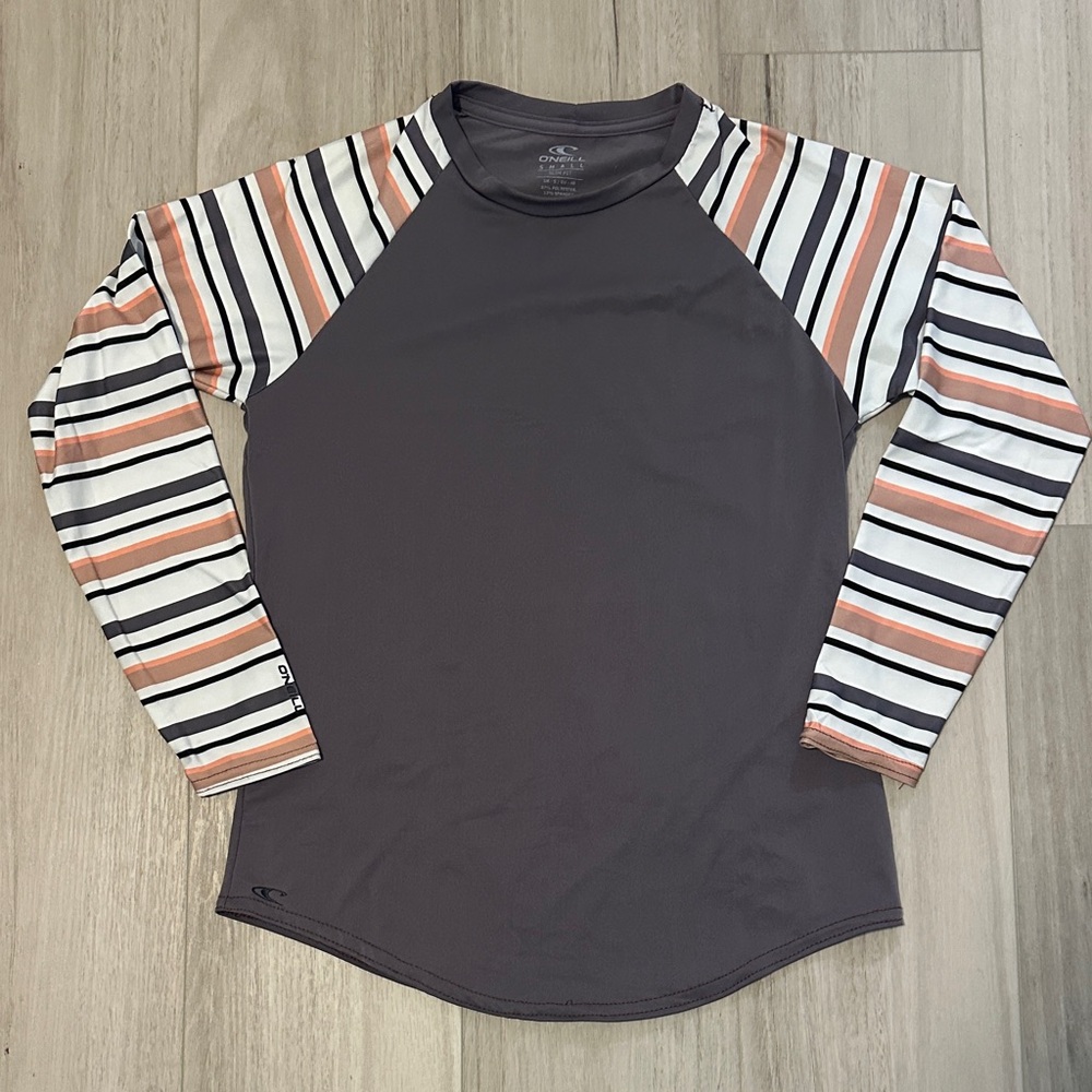 Women’s O'Neill Long Sleeve Striped Rash Guard/Sun Shirt